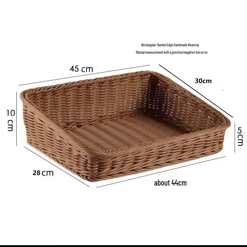 Jingbaodi Commercial Imitation Rattan Square Storage Baskets