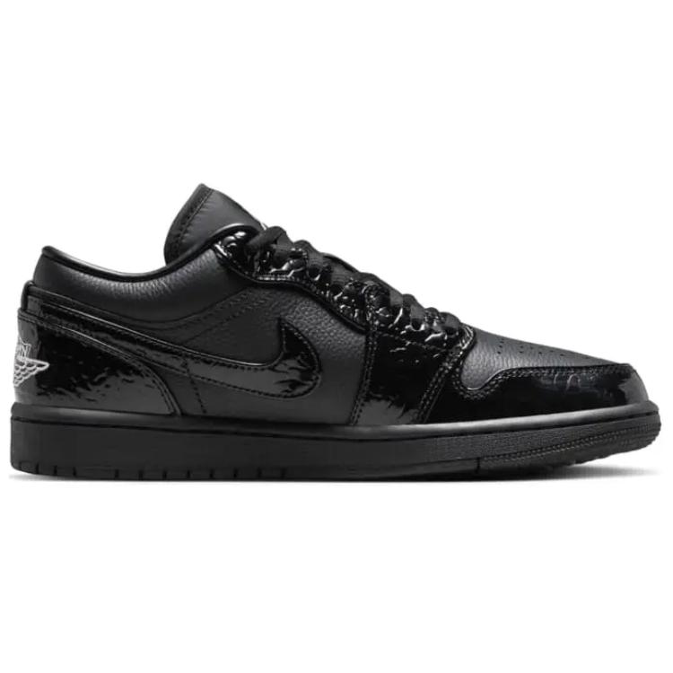 New JORDAN 1 Low Se Patent Elephant Black Women's HJ7743-010