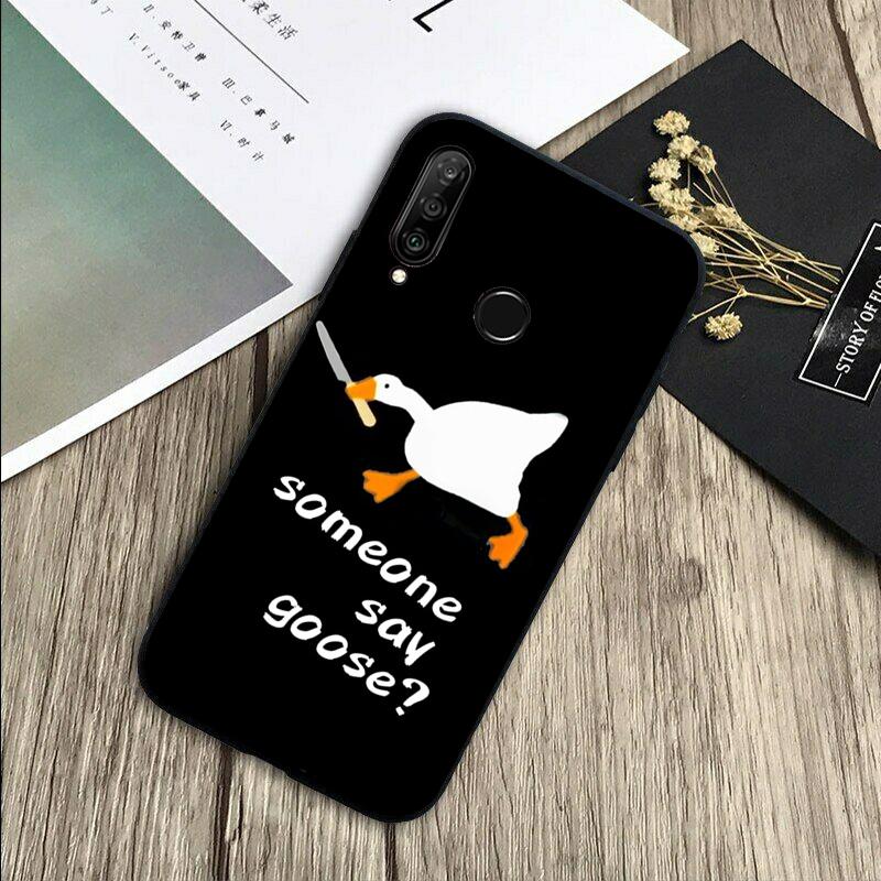 Cartoon Cute Goose For Huawei Nova Y72 Y73 Y90 Y70 Y60 Y91 Y61 12s 12i 11i 8i 9 10 SE P40 Lite P60 P30 Pro Case