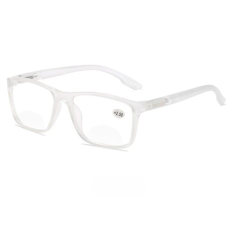 Dome Shaped Bifocal Reading Glasses For Men Ultra Light High-Definition Presbyopia Glasses  Blue Light Blocking Eye Protection