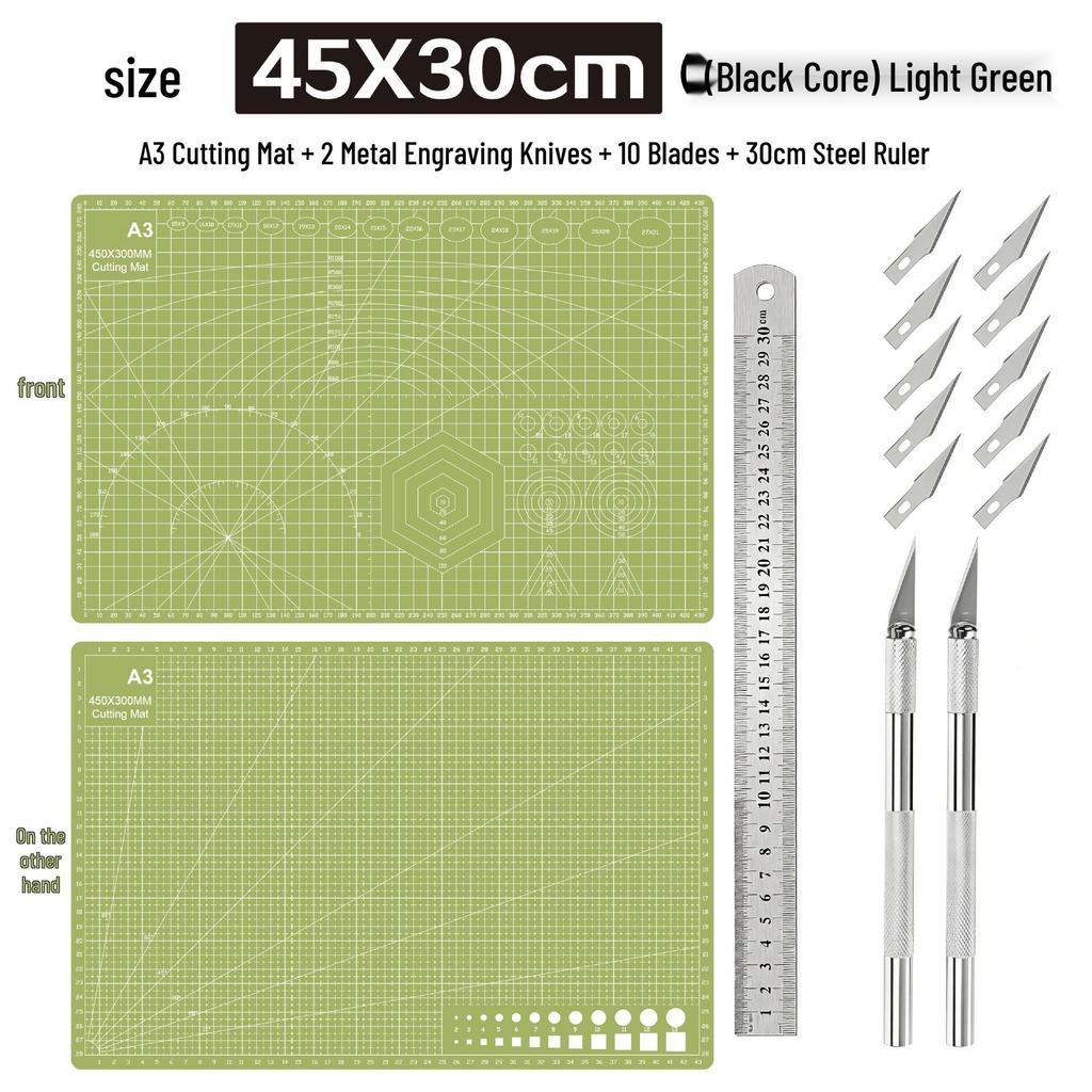 A3 3mm Extra Thick Cutting Mat: Handmade, Durable Pad for Paper Cutting & Writing