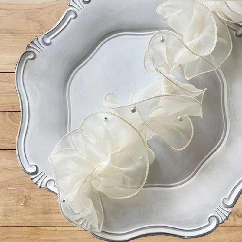 

11cm wide Ripple Design DIY Crafts Skirt Cuffs Sewing Trim Snow Yarn Bouquets & Gift Wrapping Dense Pleated 39.37inch 11cm бежевый