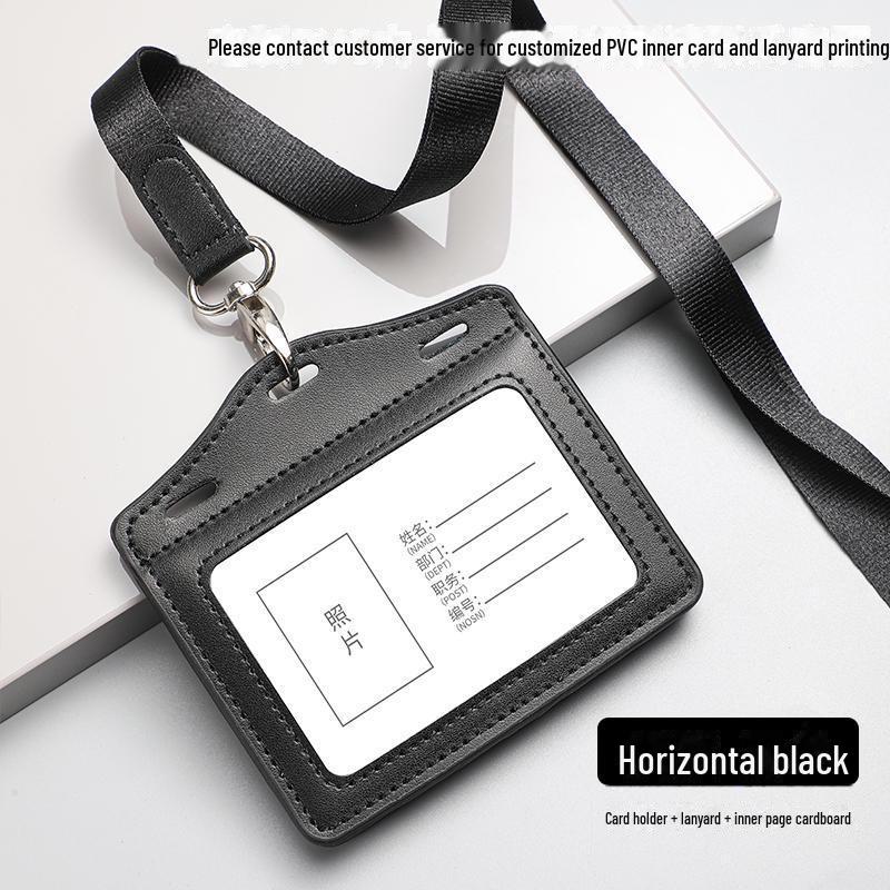 

Индивидуальная визитница из натуральной кожи с логотипом для рабочих бейджей и документов.