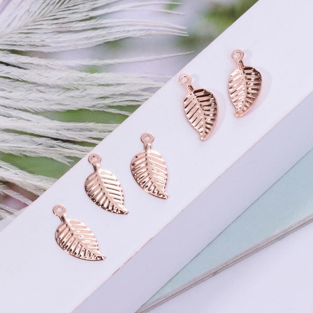 Mini Leaf Pendant Accessories for DIY Necklaces & Bracelets, 6x13mm, Handmade Adornments