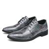 Zapatos casuales de cuero para hombre moda talla grande nuevos zapatos de cuero puntiagudos tendencia zapatos de cuero puntiagudos zapatos de novio para boda