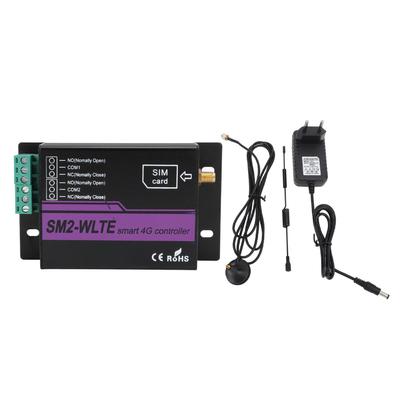 SM2 WLTE EA 2 Channel 4G SMS Alarm Controller Remote Switch Controller with APP WEB Temperature