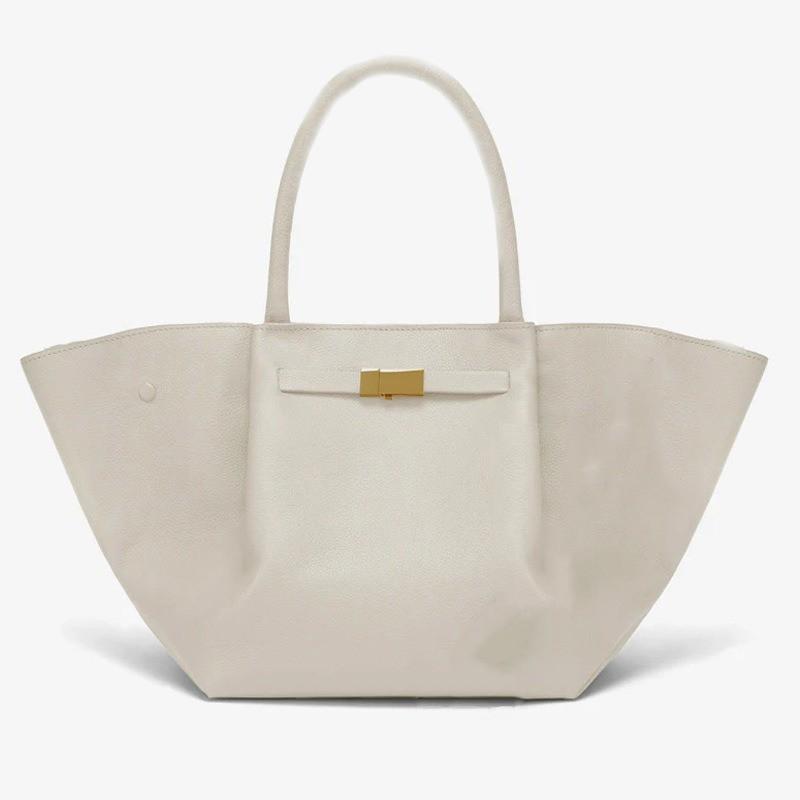 Demellier Torba Tote ze Skóry w Kształcie Skrzydła Damska Duża Pojemność Crossbody na Ramię Miękka Pełnoziarnista Skóra Bydlęca Magnetyczna