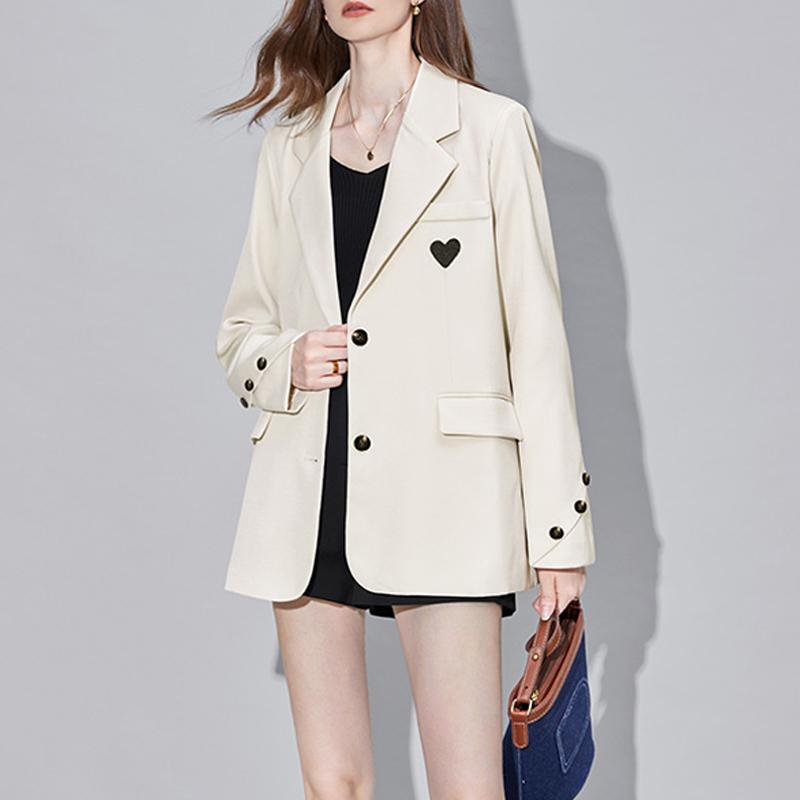 

Женский Блейзер Длинный Рукав Повседневное Пальто Мешковатый Элегантный Ретро Офисный Леди Модный Костюм Пиджак Одежда Осень L