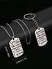 A Gift for Your Beloved—Stainless Steel Keyring Necklace ,Ideal Gift for Men, Couples, Boyfriend, Family & Friends