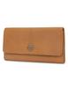 Timberland Leather RFID Flap Wallet Clutch One Size Women's Organizer, Beige,