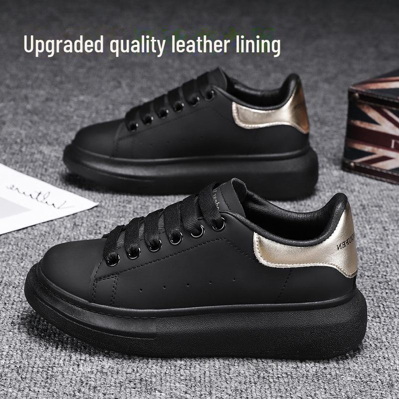 

«Нові весняно-осінні чоловічі та парні кросівки на товстій підошві в корейському стилі, модне біле спортивне взуття в стилі знаменитостей» Size 38 (Women)