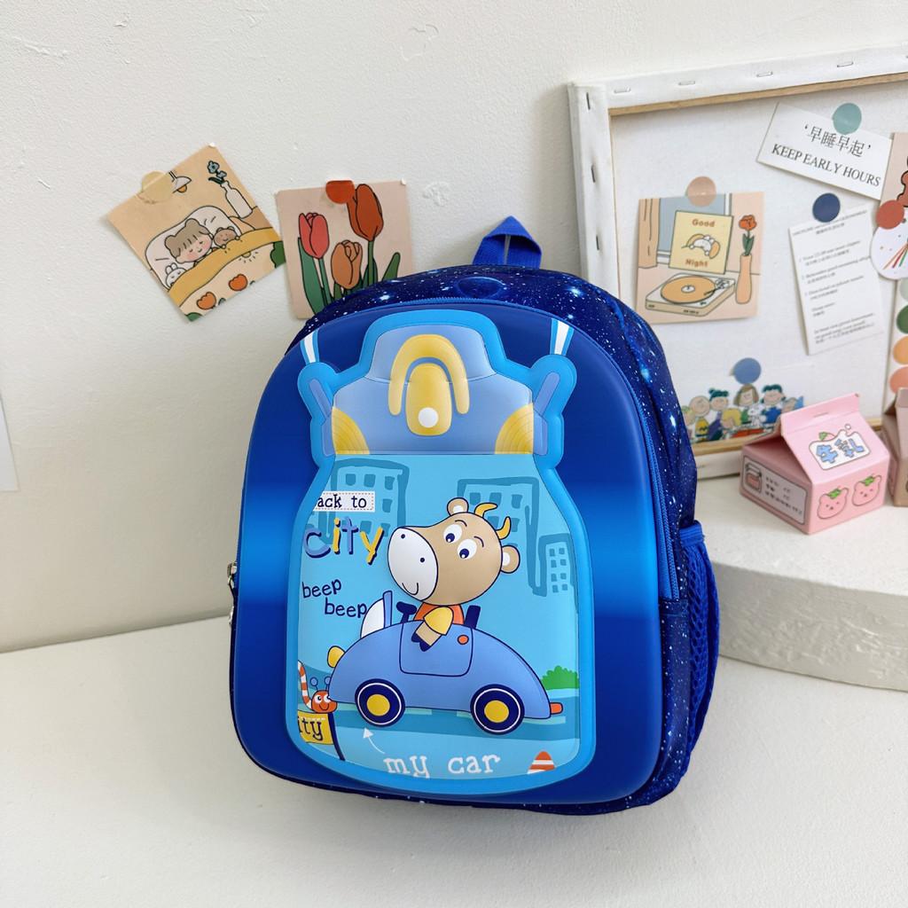 Fashionable Large Capacity Nylon Kids Backpack Cartoon Design Cute Stylish School Bag