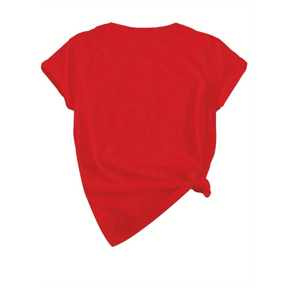 Ladies Christmas Tree Print T-Shirt - Perfect for Holiday Parties and Everyday Wear