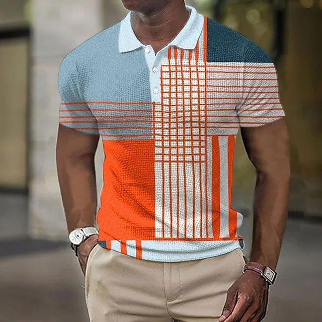 

мужская футболка поло с коротким рукавом, топы с 3D-принтом, модные, из полиэстера, дышащие, удобные, футболки поло 4XL