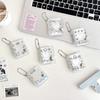 Holder Pockets Photo Transparent Diy Mini Photo Album Keychain Portable Certificate Photo Storage Portable Key Rings
