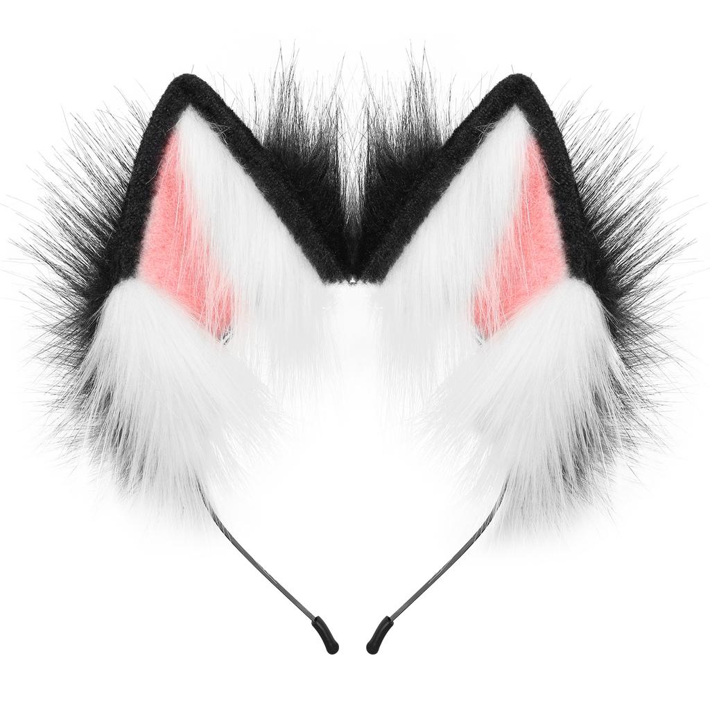 Handmade plush animal ear headband plush cute adjustable cat ear headband Lolita hair accessories