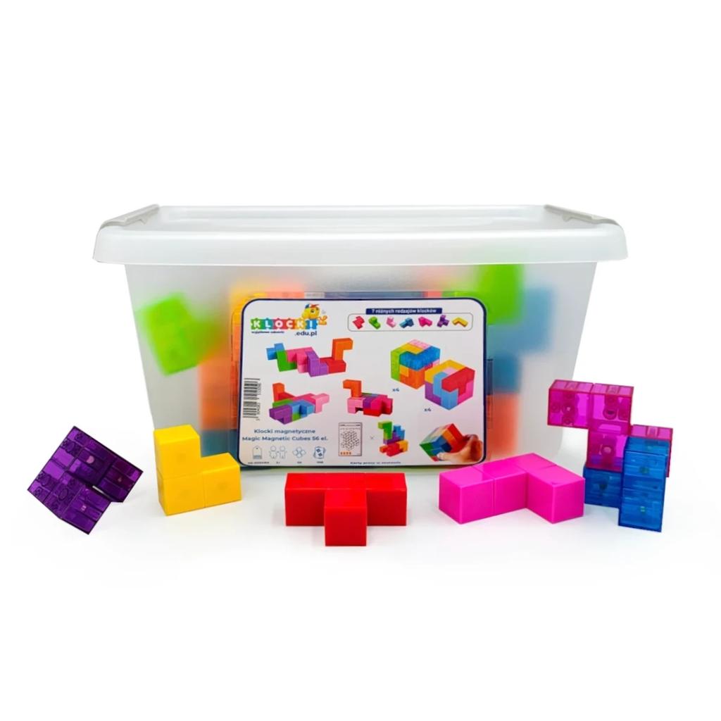 Magnetyczne Kostki - Magic Magnetic Cubes 56 El.