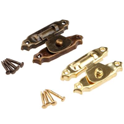 10 Stück Antik Bronze Haspe Schmuckschatulle Koffer Riegelverschluss Holzkiste Riegelschnalle Dekoratives Hardware-Zubehör