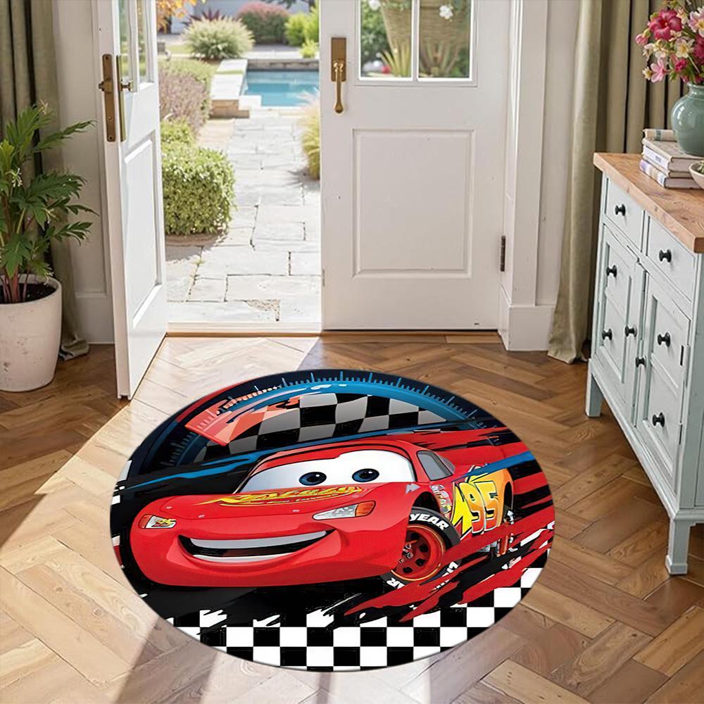 Dinsey Round Carpet Design for Game Room Outdoor Balcony Foyer Anti-slip Round Rug Decorate Offices Wedding Party Gift