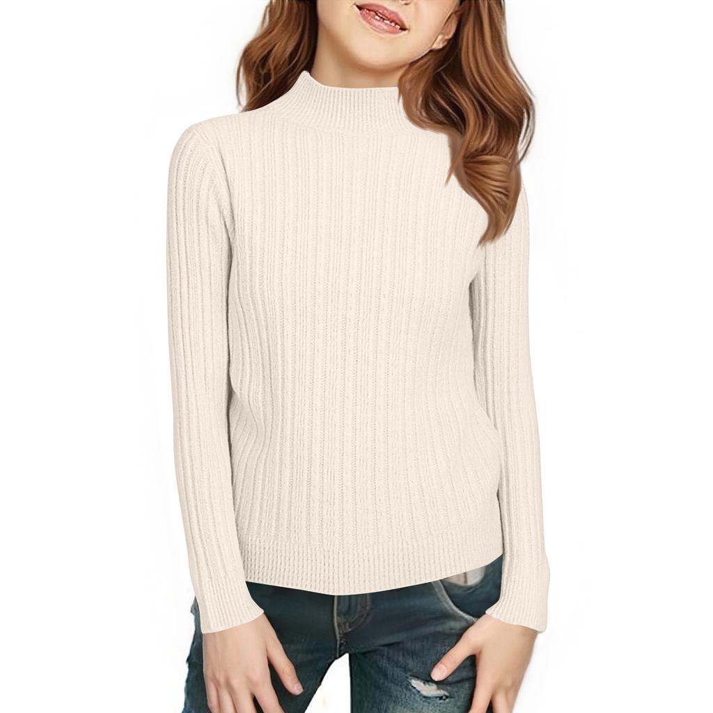 Children's Fashionable Casual Half-high Collar Bottoming Shirt Long-sleeved Top