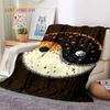 Natur Yin Yang Chinesische Tai Chi Bagua Weiche Flanelldecke für Betten Schlafzimmer Sofa Picknick, Überwurfdecke zum Zudecken Outdoor Nickerchen Geschenk