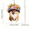 Car Unique Acrylic Pendant Colorful Cartoon Design Perfect For Decoration Holiday