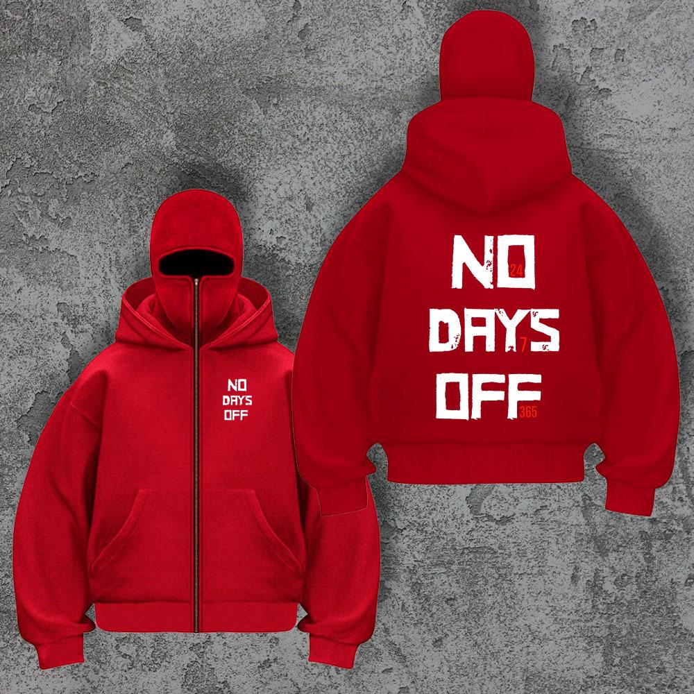 New Balacla Double Hat Hoodie Spring and Autumn Style Men's and Women's Hip Hop Fashion Cardigan Zipper Sweatshirt Jacket