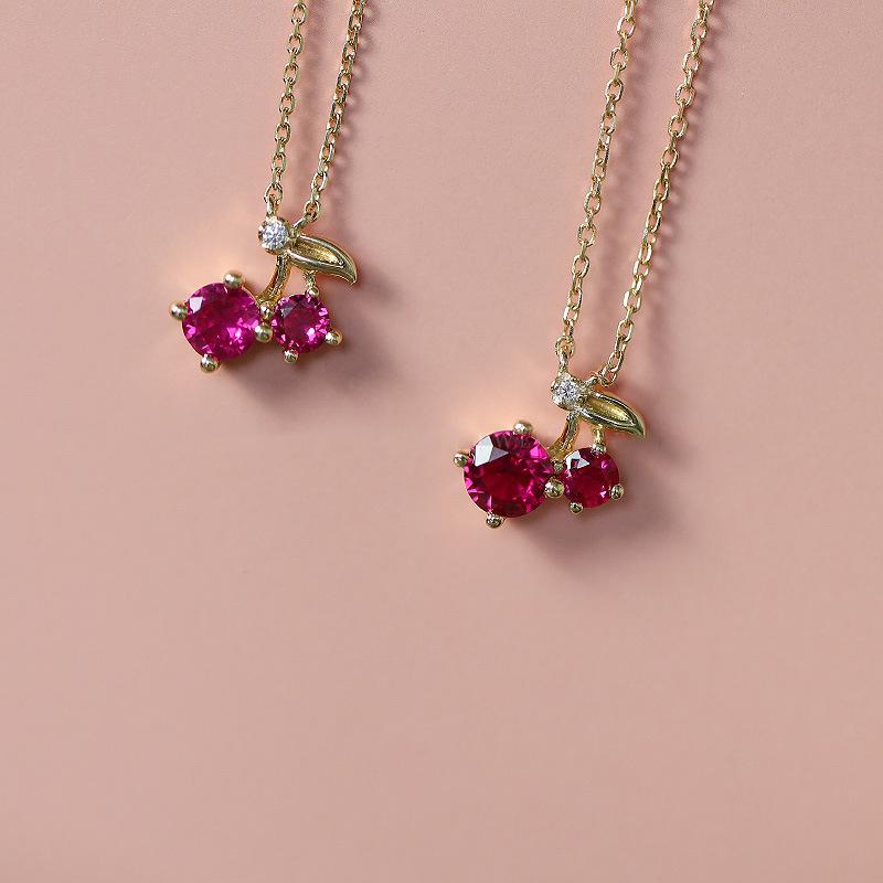 

Подвеска «Вишня» из стерлингового серебра 925 пробы – Милое, модное и роскошное колье для женщин 925 Silver