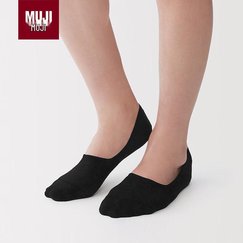 MUJI Men s Seamless Toe No-Show Socks 25-27cm чёрный