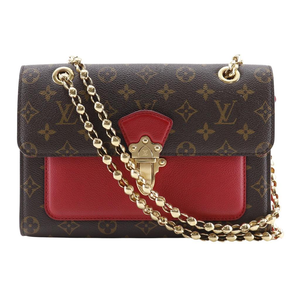 

LOUIS VUITTON Victoire Shoulder Bag M41731 ChainShoulder Slys Brown Monogram canvas Women Used