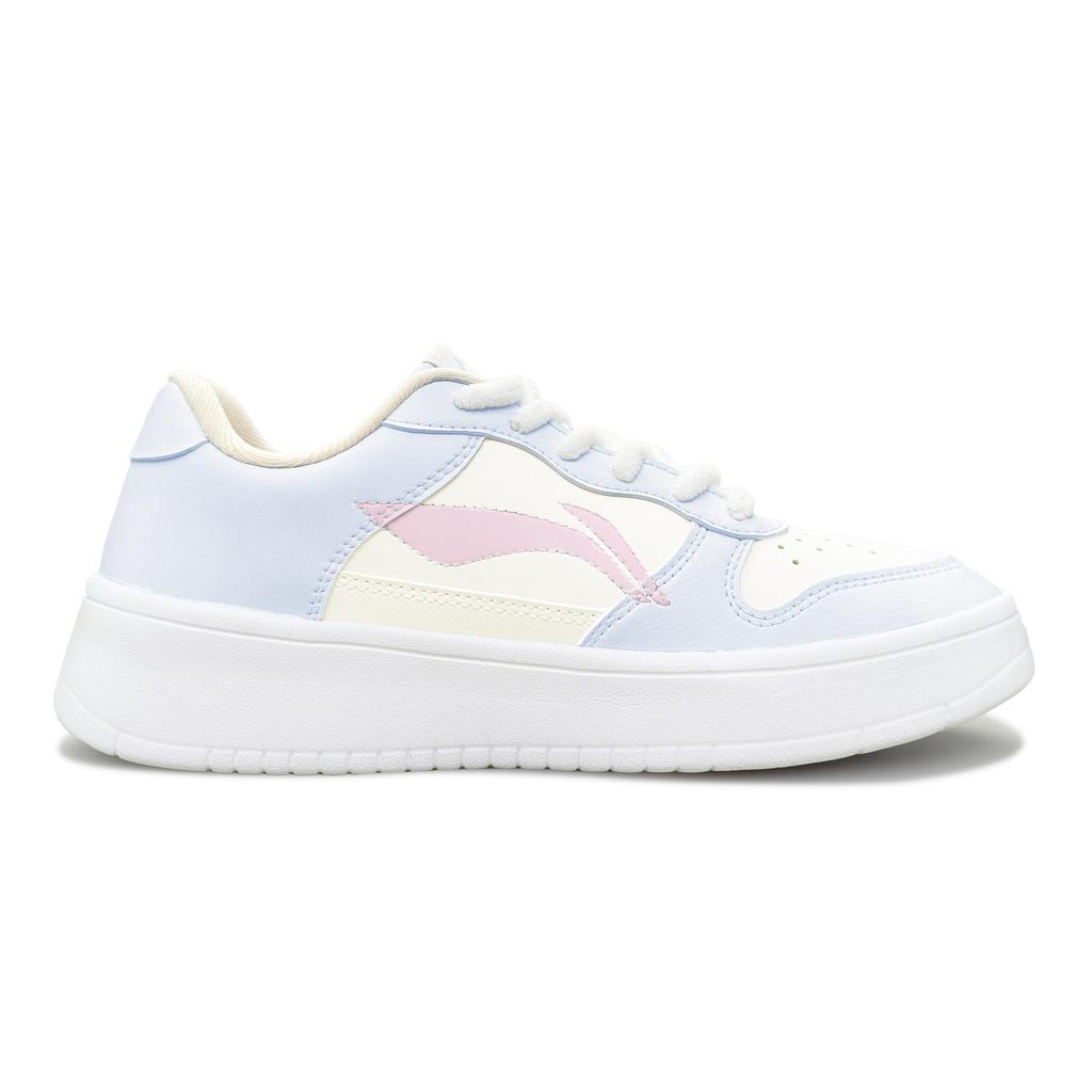 Li Ning Modré Růžové Mléčný Koktejl Protiskluzové, Odolné proti oděru, Prodyšné, Zvyšující výšku Nízké Skateboardové boty AGCS420-6(Tým879-)