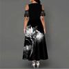 EastRogue Women's Fashion Summer Spring Floral Print Short Sleeve O-Neck Casual Dresses
