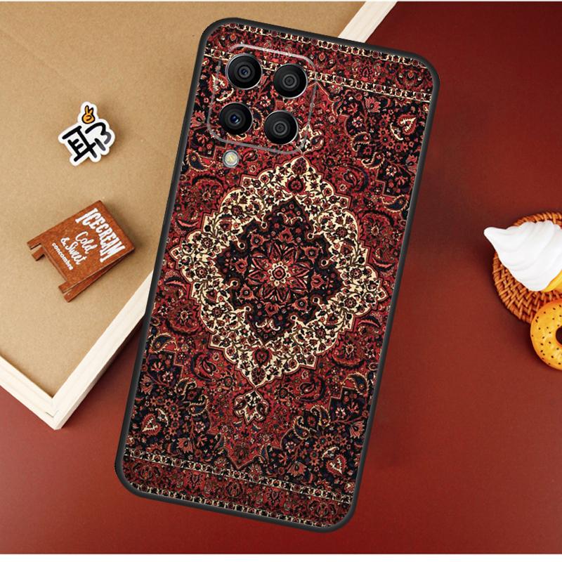 Persian carpet Floral pattern Case For Samsung Galaxy M16 M36 M56 M06 M52 M32 M12 M54 M34 M14 M35 M55 M15 M11 M31 M13 M53