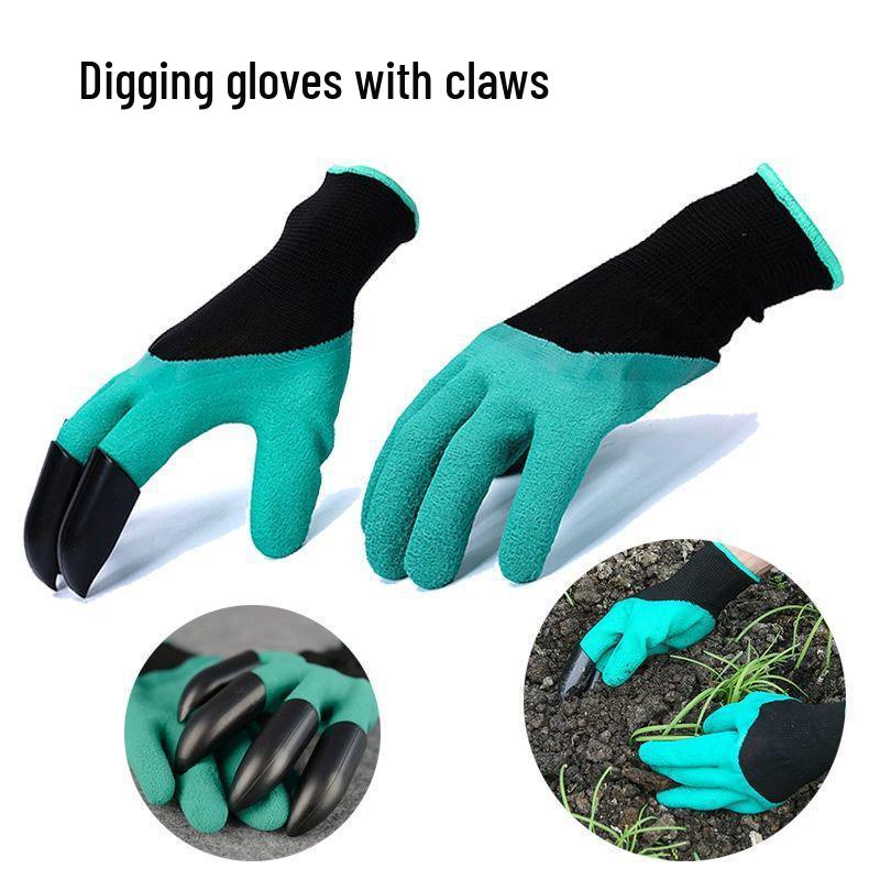 Claw Gardening Gloves: Stab-Proof Latex Protective for Planting and Digging