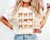 Fall Coquette Bow Aesthetic Shirt, Autumn Tee, Thanksgiving Crewneck Comfort Colors Shirt, Autumn Ribbon Outfits, Cottagecore Vibes Shirt
