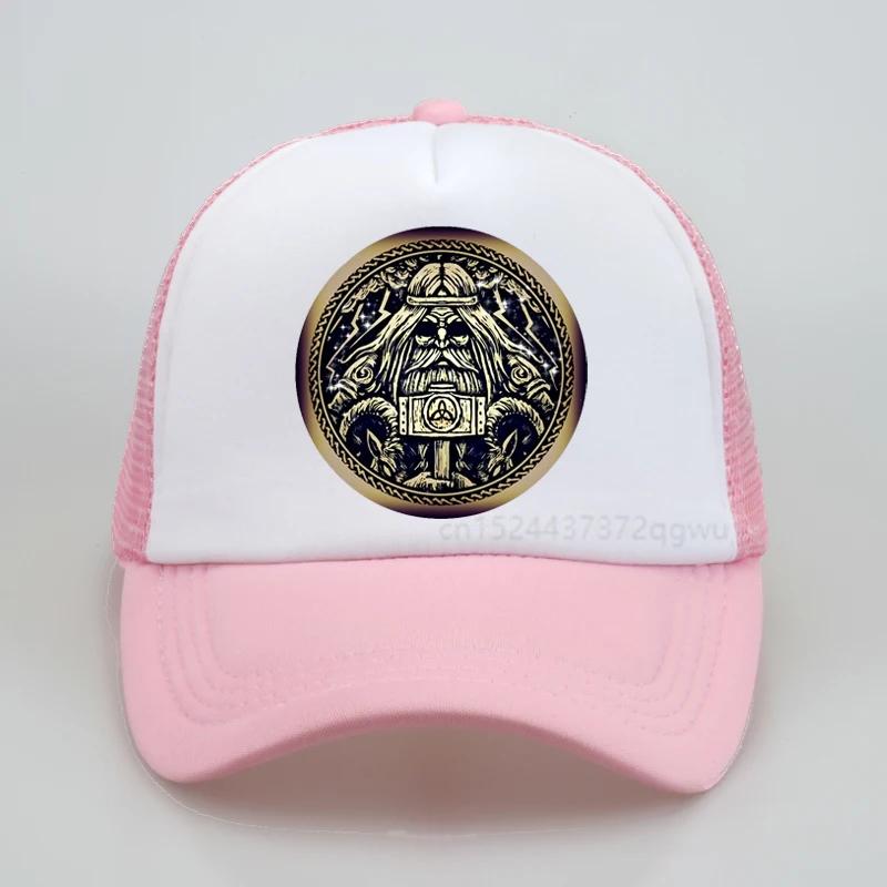 Viking OdinS Wolf Vantage Rune Rune Baseball Cap Celtic Knot Art Norse hip hop cap fashion summer Unisex mesh snapback hats