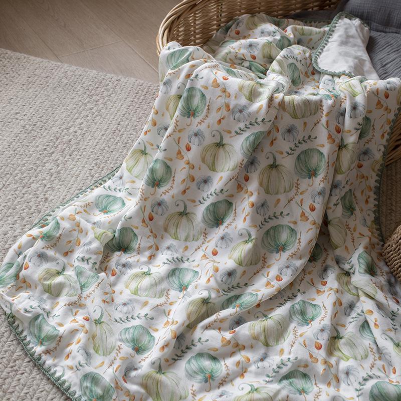 Summer Baby Bamboo 4-Layer Cool Quilt: Newborn Ice Silk Blanket for Naps & Air Conditioning.