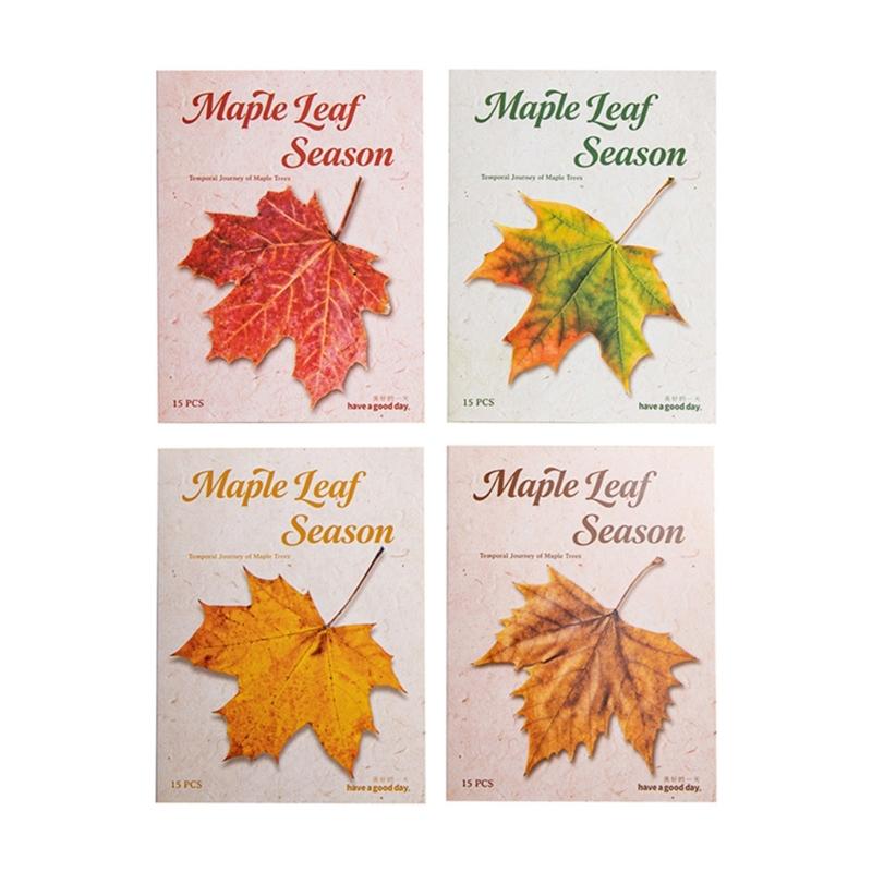 Leaf Sticker Removable Adhesive PET Sticker Label for Notebook Journal Phone Case Scrapbooking and Gift Wrapping