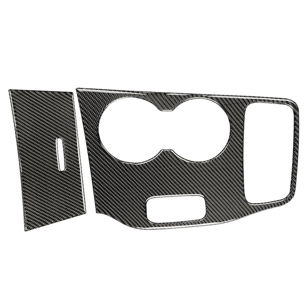 Car Gear Shift Water Cup Holder Panel Decoration Cover Trim For Jeep Grand Cherokee 2014 2015 Black Carbon Fiber