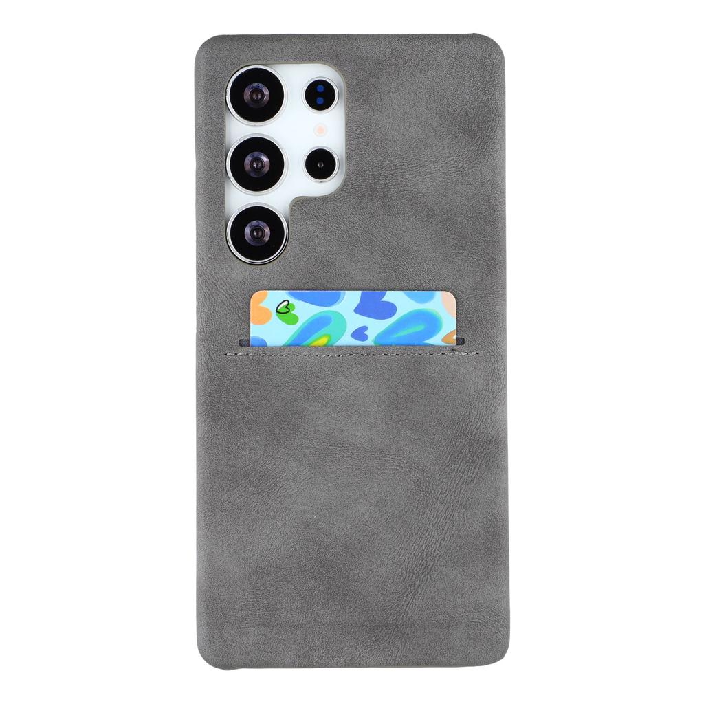 For Samsung Galaxy S24 Ultra Case Skin-Touch Leather + PC Phone Cover with Card Slot