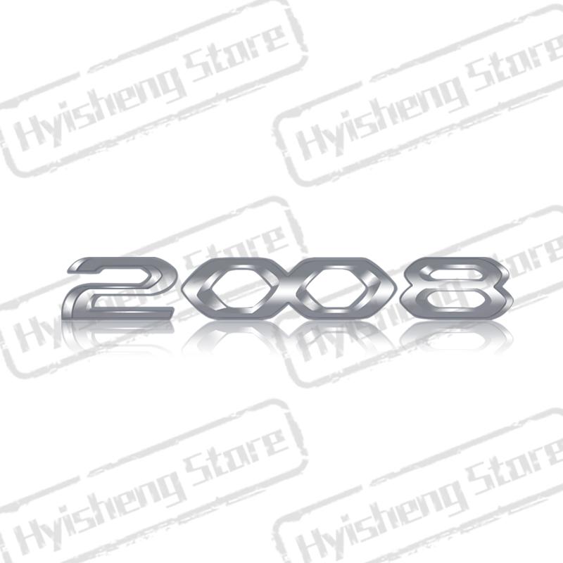 Metal Car Styling For New 2008 3008 4008 5008 Tricolor Blue White Red Sticker Front Hood Badge Rear Trunk Body Emblem