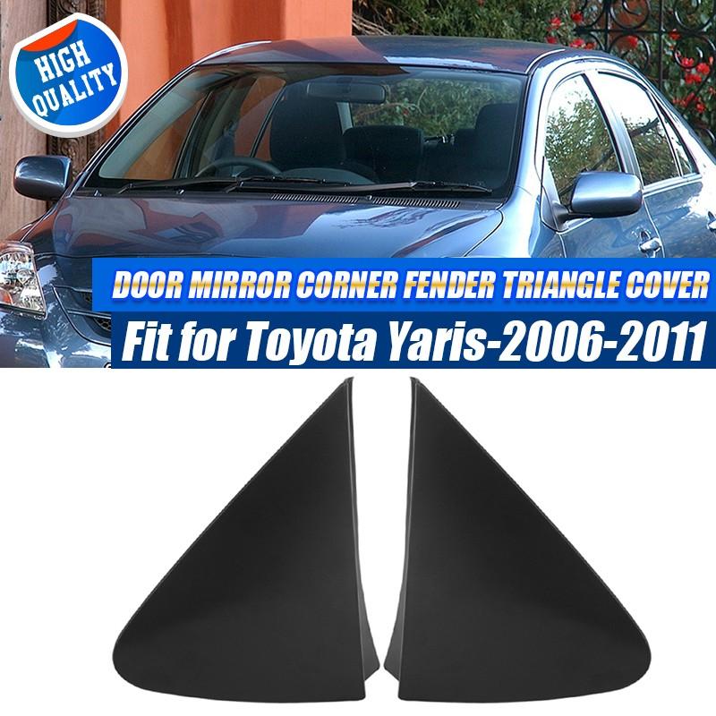 2PCS/Set Side Mirror Triangle Corner Cover Trim Fits Toyota For Yaris 2007-2021