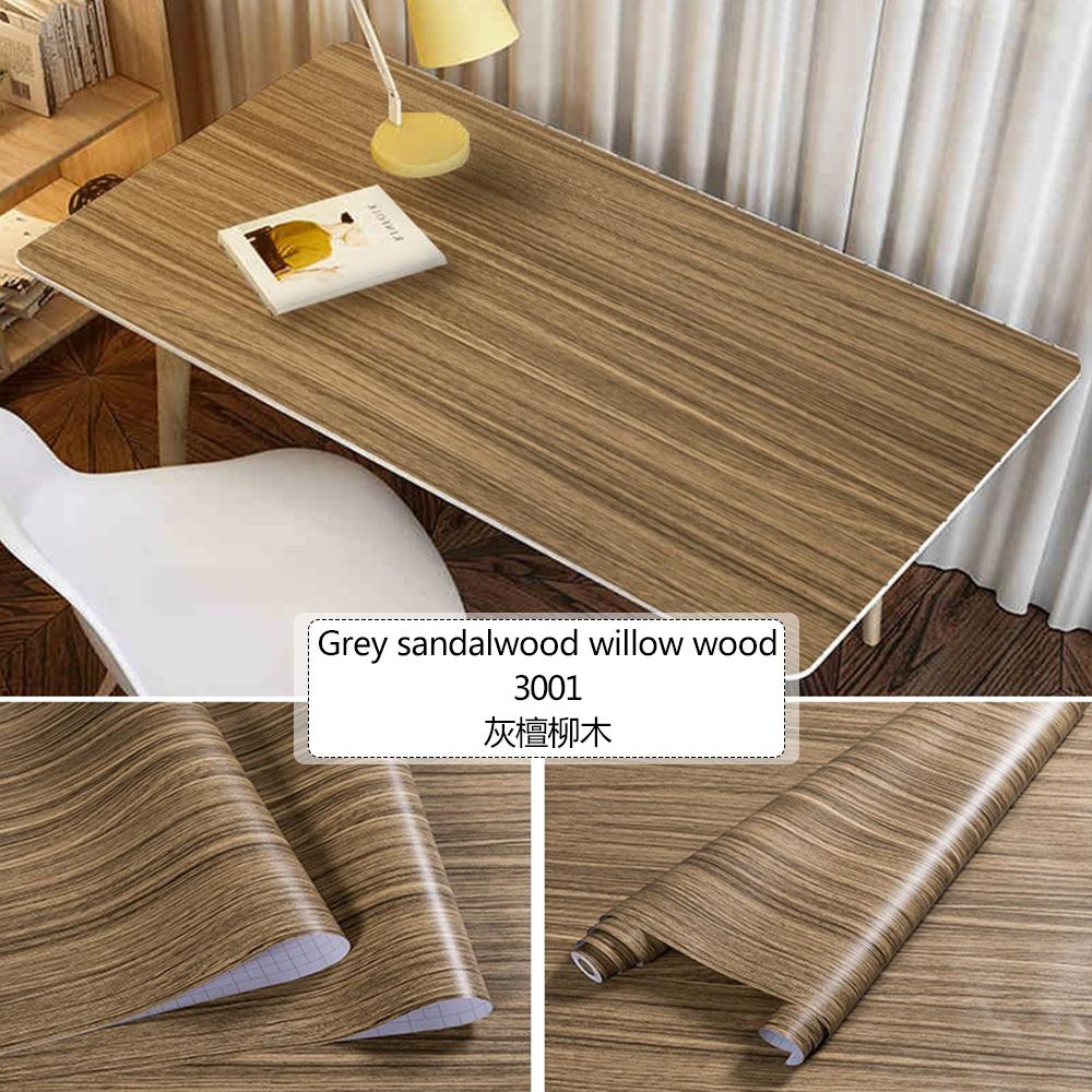 Thickened Wood Grain Self Adhesive Wallpaper Waterproof Wardrobe Tabletop Furniture Refurbished Adhesive Wallpapers 3D