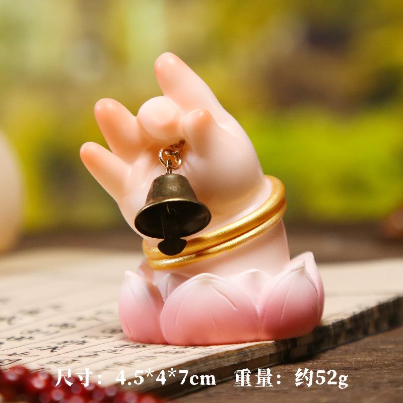 

Fat Fufu Bergamot Ornament Desktop Cute Good Luck Lotus Lotus Car Small Ornament Office Decompression Ornament