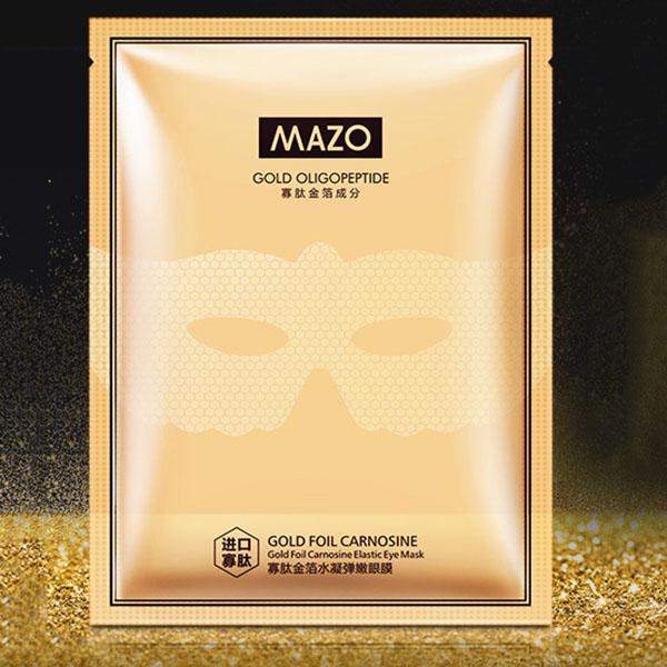 Golden Oligopeptide Hydrogel Elastická měkká oční maska pro odstranění jemných linek a hydratační oční náplasti Oční péče