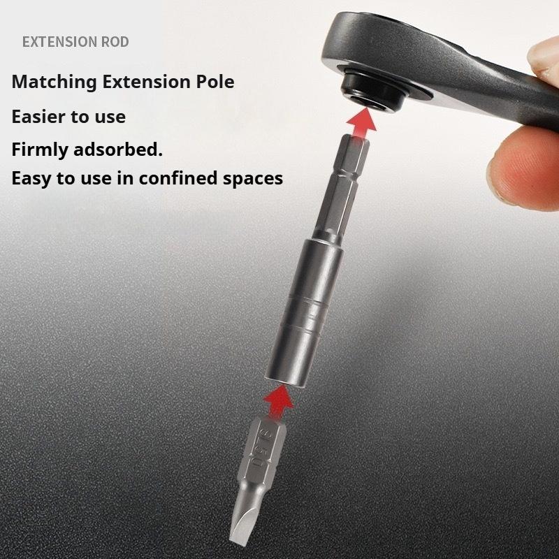 22-in-1 Portable Mini Ratchet Wrench Screwdriver Phillips, Flathead, Hex Multi-Function Bit Set