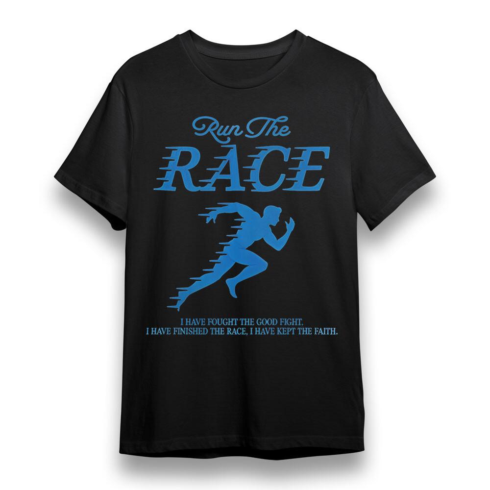 

Women s Plus Size T-shirt With Run The Race Graphic Unisex 100% Cotton Tee XL