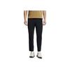 FILA Elastic Straight Leg Solid Color Knitted Sports Pants Men Bottoms Deep-Black A11M427809FBK