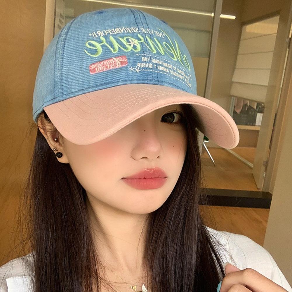 

Embroidery Peaked Cap Soft Top Sun Hat Korean Sunshade Cap Outdoor 03