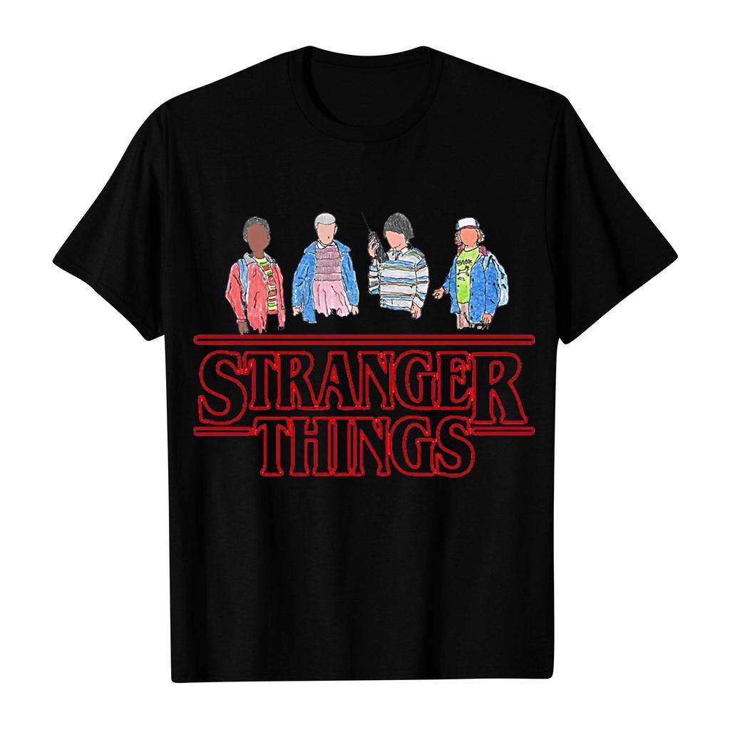 Women's And Men's Unisex Fashion Printed Round Neck Short Sleeve T-Shirt Pullover Top